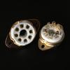 100Pcs 8Pin Gold Vacuum Tube Socket Valve Base for VP41 SP42 Audio Amplifier DIY view 3