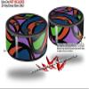 Skin Wrap Decal Set 2 Pack for Amazon Echo Dot 2 - Crazy Dots 02 (2nd Generation ONLY - Echo NOT Included) view 2