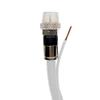 105ft WHITE Coax RG-6 Cable w/Ground Messenger 3Ghz 75 Ohm 18AWG UL ETL CM ANTI-CORROSION WEATHER SEAL BRASS Compression Fittings SATELLITE TV & INTERNET CABLE Assembled in USA by PHAT SATELLITE INTL