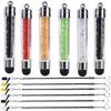 6 Pack XRONG Colors Crystal Capacitive Mini Stylus Universal Touch Screen Pen for iPhone7 5s 6s, Samsung Galaxy s5 s4, Smartphones, iPad, iPods, S10,S10+,S10e,S9,S9P,Note9,XR,XS MAX iPhone11 Pro XS XR view 1