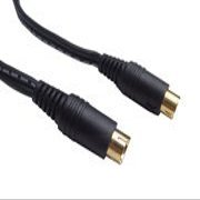 Calrad 55-770G-1, SVHS Male to Male 4 Pin Gold Plug Flat Cable 1ft Long