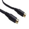 Calrad 55-770G-1, SVHS Male to Male 4 Pin Gold Plug Flat Cable 1ft Long view 1