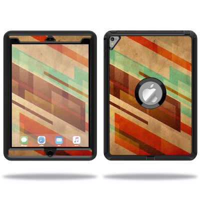 MightySkins Skin Compatible with OtterBox Defender Apple iPad Pro 9.7 Case wrap Cover Sticker Skins Abstract Wood