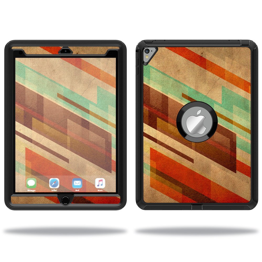 MightySkins Skin Compatible with OtterBox Defender Apple iPad Pro 9.7 Case wrap Cover Sticker Skins Abstract Wood