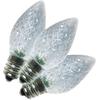 Holiday Bright Lights LED C7 Faceted Christmas Light Bulbs Cool White 2 in. 25 pk view 1