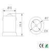 E-Simpo 12pcs BA15S to E14 EU LED Chandelier Candelabra Light Socket Adapter Converter, Allow You instlal E14 EU Candelabra Light in BA15S Holder view 2