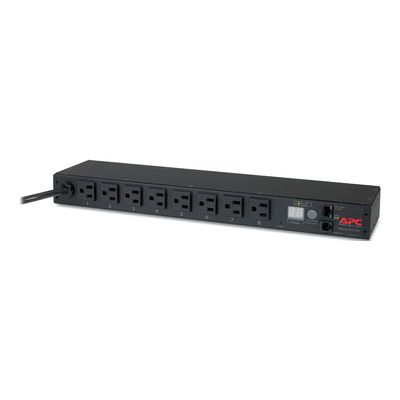 APC Rack PDU, Metered, 1U, 15A, 100/120V, (8) 5-15 (AP7800B)