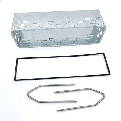 Sound-way Complete Single Din Fascia Adapter car Stereo Radio Metal Frame Universal 1 DIN with Release Keys Removal Tools