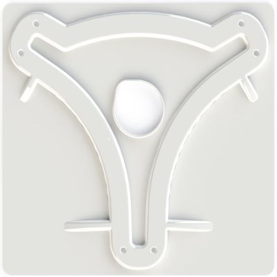 KING MB8200 Antenna Mounting Plate for KING Jack and OmniPro OTA Antennas , White