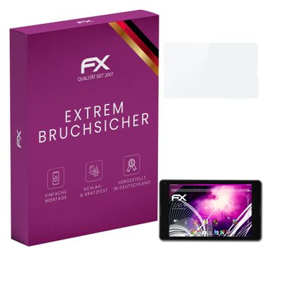 atFoliX Plastic Glass Protective Film compatible with Medion LIFETAB P8514 MD60176, 9H Hybrid-Glass FX Screen Protector