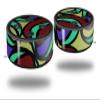 Skin Wrap Decal Set 2 Pack for Amazon Echo Dot 2 - Crazy Dots 04 (2nd Generation ONLY - Echo NOT INCLUDED) view 1