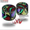 Skin Wrap Decal Set 2 Pack for Amazon Echo Dot 2 - Crazy Dots 04 (2nd Generation ONLY - Echo NOT INCLUDED) view 2