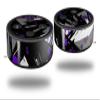 Skin Wrap Decal Set 2 Pack for Amazon Echo Dot 2 - Abstract 02 Purple (2nd Generation ONLY - Echo NOT Included) view 1