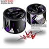 Skin Wrap Decal Set 2 Pack for Amazon Echo Dot 2 - Abstract 02 Purple (2nd Generation ONLY - Echo NOT Included) view 2