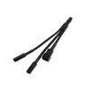 Darkside Connect G2 LED Strip Pass-Through 2-Way Power Cable - 3-Pin (Type 4), 10cm, Jet Black view 1