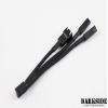 Darkside Connect G2 LED Strip Pass-Through 2-Way Power Cable - 3-Pin (Type 4), 10cm, Jet Black view 2