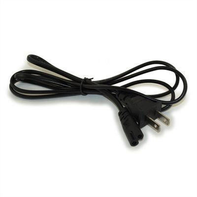 MyCableMart 5ft Figure 8 Power Cord (NEMA 1-15P to C7 Plug 18AWG, Black