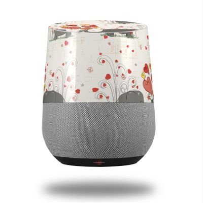 Elephant Love - Decal Style Skin Wrap fits Google Home Original (Google Home NOT Included)