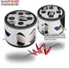 Skin Wrap Decal Set 2 Pack for Amazon Echo Dot 2 - Face Dark Purple (2nd Generation ONLY - Echo NOT Included) view 2