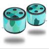 Skin Wrap Decal Set 2 Pack for Amazon Echo Dot 2 - Scales Blue Green (2nd Generation ONLY - Echo NOT Included) view 1