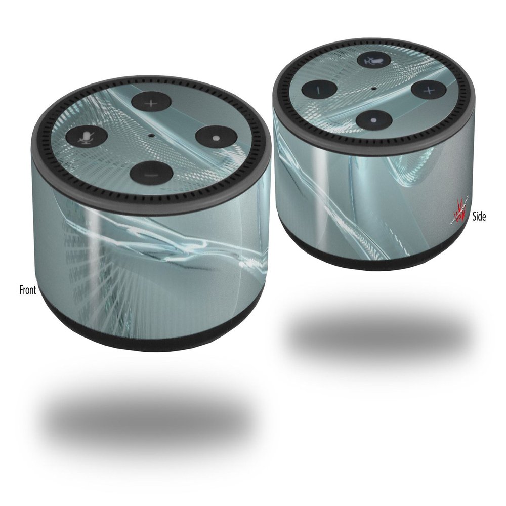 Skin Wrap Decal Set 2 Pack for Amazon Echo Dot 2 - Effortless (2nd Generation ONLY - Echo NOT Included)