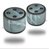 Skin Wrap Decal Set 2 Pack for Amazon Echo Dot 2 - Effortless (2nd Generation ONLY - Echo NOT Included) view 1