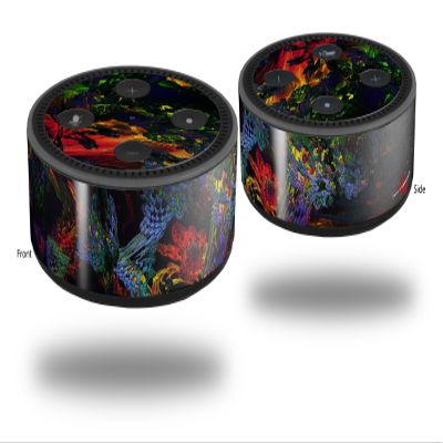 Skin Wrap Decal Set 2 Pack for Amazon Echo Dot 2-6D (2nd Generation ONLY - Echo NOT Included)