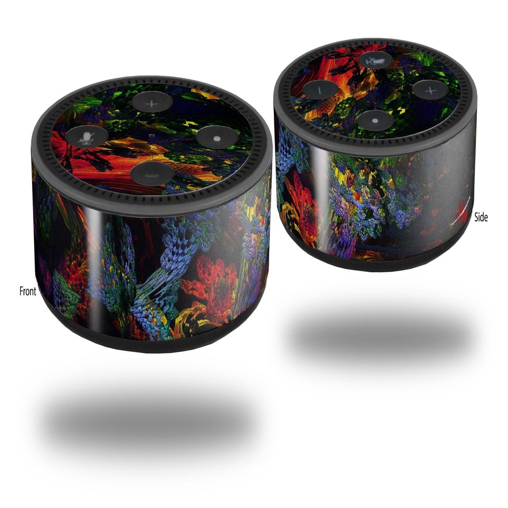 Skin Wrap Decal Set 2 Pack for Amazon Echo Dot 2-6D (2nd Generation ONLY - Echo NOT Included)