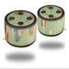 Skin Wrap Decal Set 2 Pack for Amazon Echo Dot 2 - Birds Butterflies and Flowers (2nd Generation ONLY - Echo NOT Included) view 1