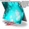 Bokeh Hex Neon Teal - Decal Style Vinyl Skin (fits Microsoft Surface Pro 4) view 2