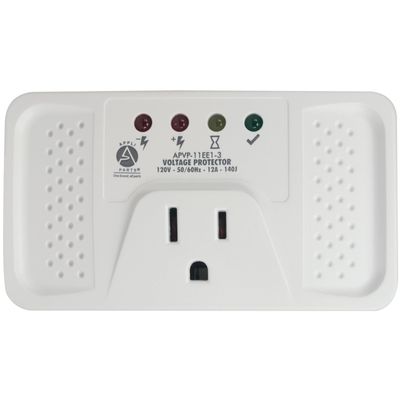 Appli Parts APVP-11EE1-3 120 V Voltage Surge Protector for Refrigerators, 50/60 Hz, 12 A, 140 joules, regulator with time delay works with all electronic appliance brands