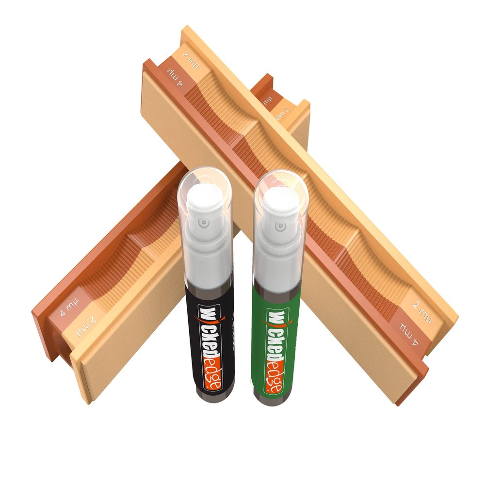 Wicked Edge 4/2 Micron Diamond Emulsion and Leather Strops Pack