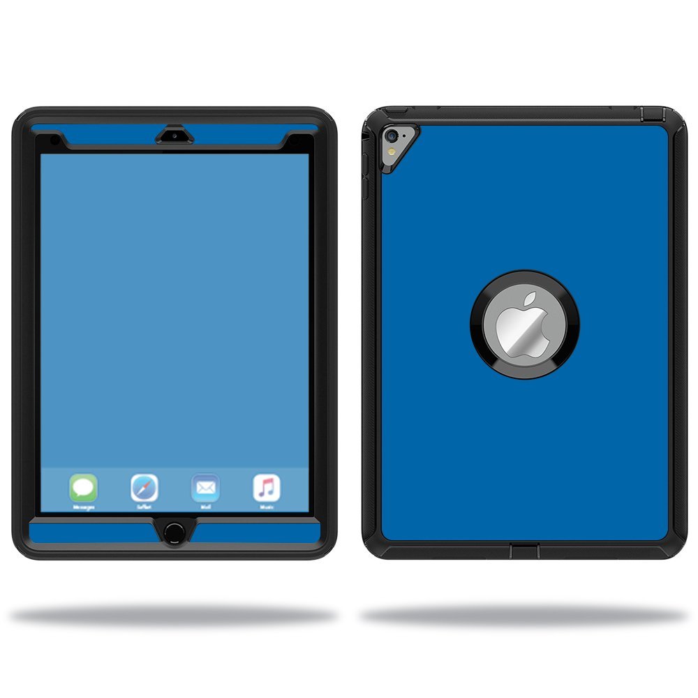 MightySkins Skin Compatible with OtterBox Defender Apple iPad Pro 9.7 Case wrap Cover Sticker Skins Solid Blue
