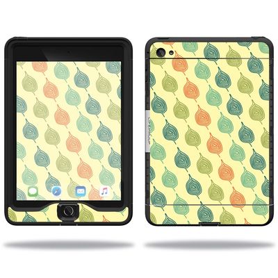 MightySkins Skin Compatible with Lifeproof Apple iPad Mini 4 Case nuud Case wrap Cover Sticker Skins Maze Leaves