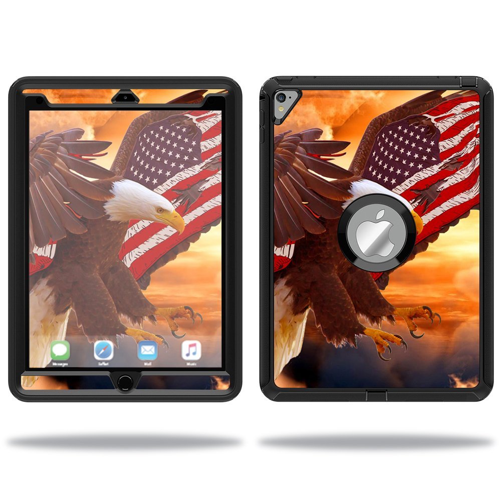MightySkins Skin Compatible with OtterBox Defender Apple iPad Pro 9.7 Case wrap Cover Sticker Skins Bald Eagle