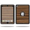 MightySkins Skin Compatible with OtterBox Defender Apple iPad Pro 9.7 Case wrap Cover Sticker Skins Dark Zebra Wood view 1