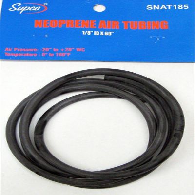 Supco Neoprene Air Tubing Hose Black for Furnace Pressure Switches 1/8 ID x 5 SNAT185