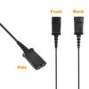 VoiceJoy U10 QD Adapter Cable Compatible with Plantronics Headsets - Connects to Cisco Models 7940 7941 7942 7945 7960 7961 7962 7965 7970 7975 etc,26716-01 Cord view 2