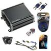 KICKER 46CXA4001 Universal Car Audio Class D Mono 800W Peak Sub Amp, 46CXARC Car CXA CX PXA Amp Bass Remote Control Knob and HA-AK8 Car Stereo Complete 8 Gauge 900W Amp Install Kit view 1