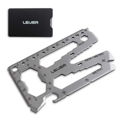 Lever Gear Toolcard Pro 40-in-1 Credit Card Multitool, TSA Compliant