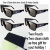 4 Pairs Theater 3D Passive 3D Glasses FIT for Vizio Lg 3D Tvs Two Pouch + Two Cleaning Clotth view 1