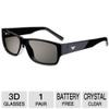 4 Pairs Theater 3D Passive 3D Glasses FIT for Vizio Lg 3D Tvs Two Pouch + Two Cleaning Clotth view 2