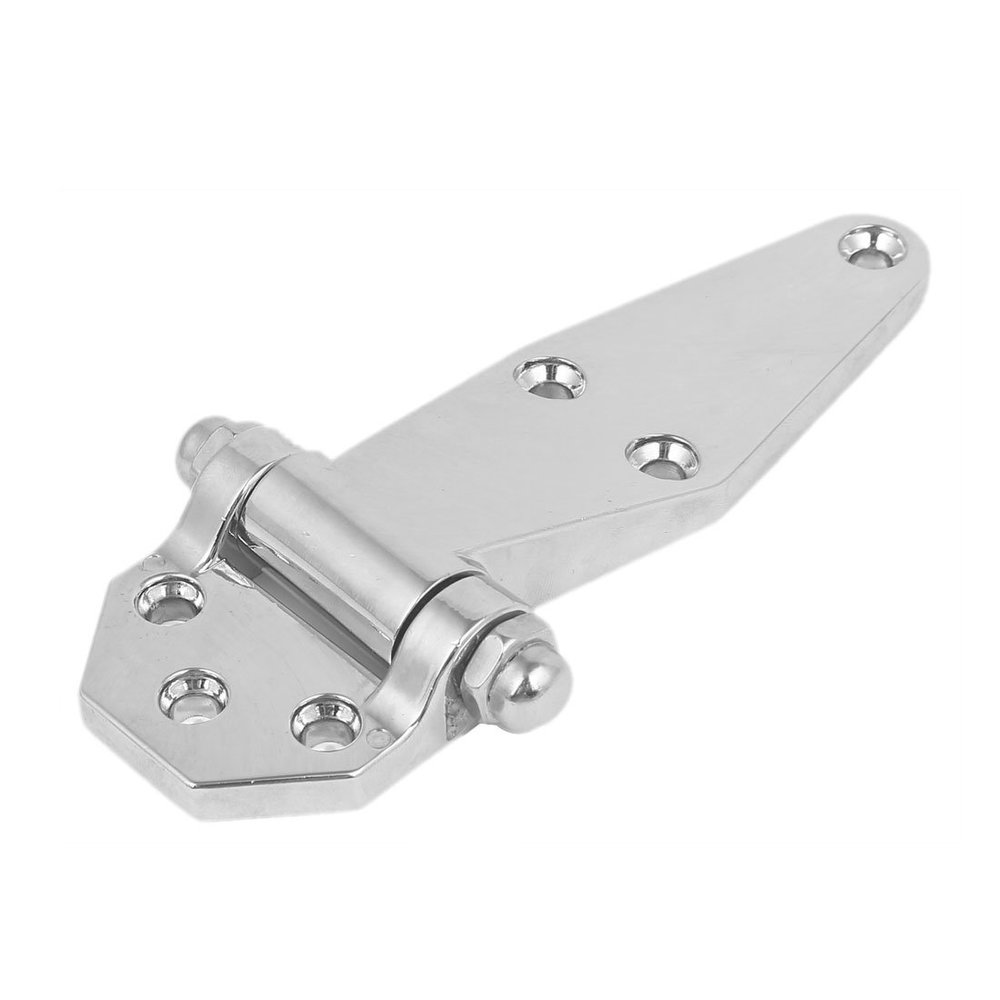 uxcell 145mm Length Metal Refrigerator Freezer Door Lock Hinge Hardware Silver Tone
