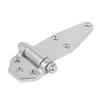 uxcell 145mm Length Metal Refrigerator Freezer Door Lock Hinge Hardware Silver Tone view 1