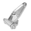 uxcell 145mm Length Metal Refrigerator Freezer Door Lock Hinge Hardware Silver Tone view 2