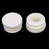 uxcell 50pcs 22mm Dia Plastic Blanking End Cap Round Ribbed White view 2