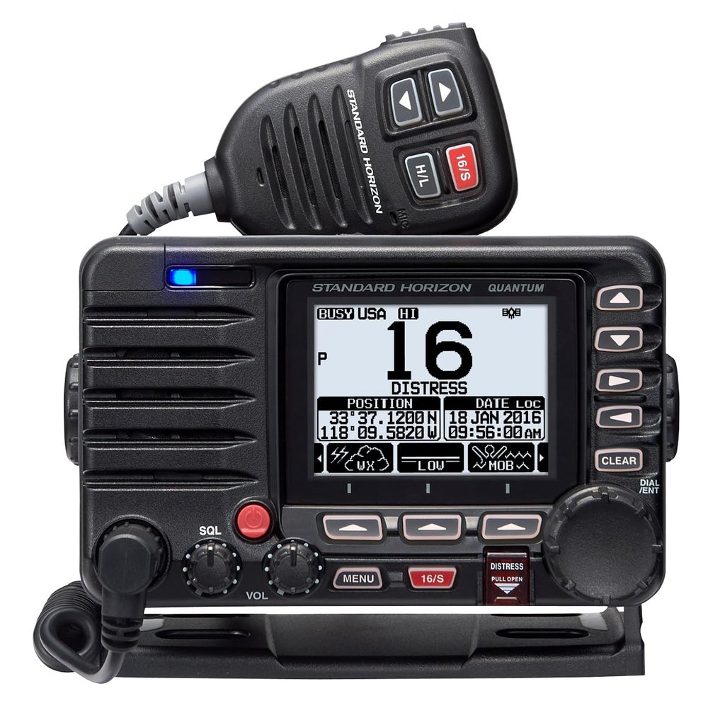 Standard Horizon Quantum GX6000 25W Commercial Grade Fixed Mount VHF w/NMEA 2000, Integrated AIS receiver, & Speaker Mic