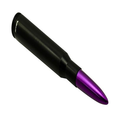 50 Cal Caliber BLACK PURPLE TIP BULLET ANTENNA Heavy Gauge CNC Machined Billet Aluminum Short for HARLEY DAVIDSON Road King Road Glide Electra Glide Street Glide Touring Models with TOUR PAK (ONLY)