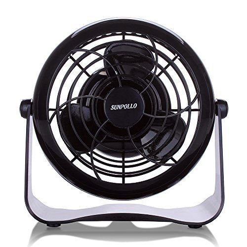 SUNPOLLO Desk USB Fan Personal Table Fans (USB OR Battery Powered, Quietness,..