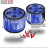 Skin Wrap Decal Set 2 Pack for Amazon Echo Dot 2 - Triangle Mosaic Blue (2nd Generation ONLY - Echo NOT Included) view 2